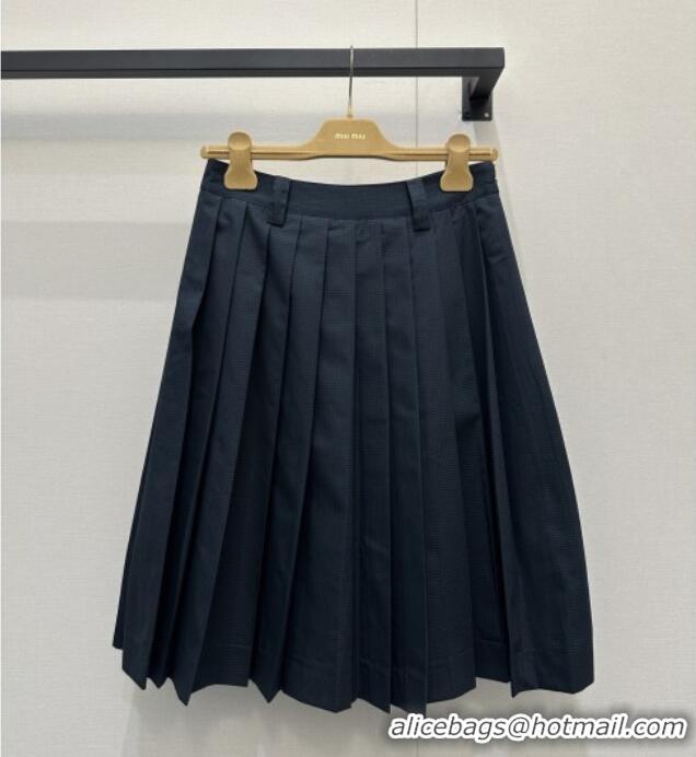 Original Cheap Miu Miu Jacket and Skirt MM042115 Blue 2026