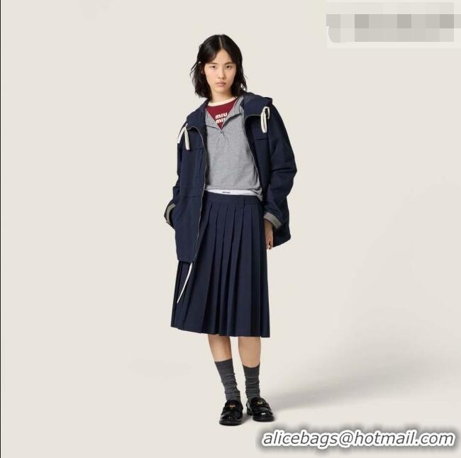 Original Cheap Miu Miu Jacket and Skirt MM042115 Blue 2026