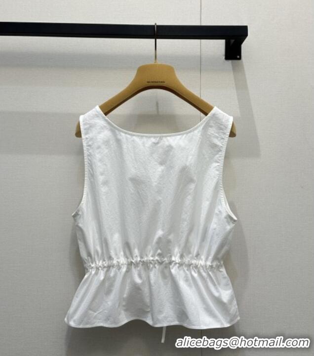 Free Shipping Discount Miu Miu Vest MM042119 White 2026