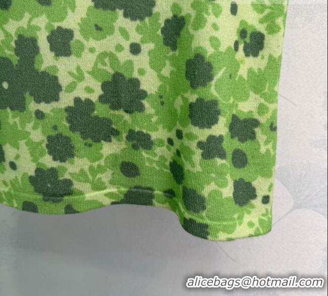 Super Quality Miu Miu Printed Wool Vest MM042127 Green 2026