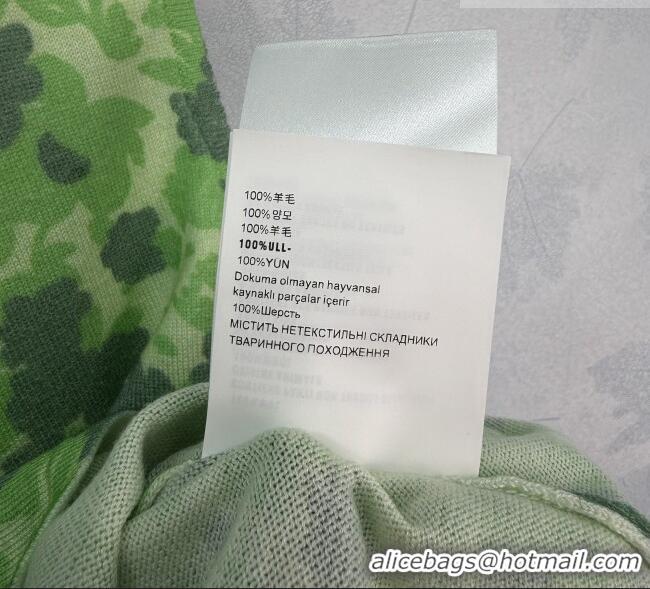Super Quality Miu Miu Printed Wool Vest MM042127 Green 2026