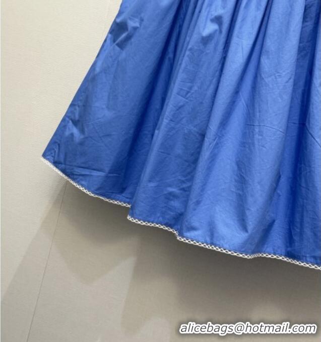 Top Grade Discount Miu Miu Pocket Skirt MM042120 Blue 2026
