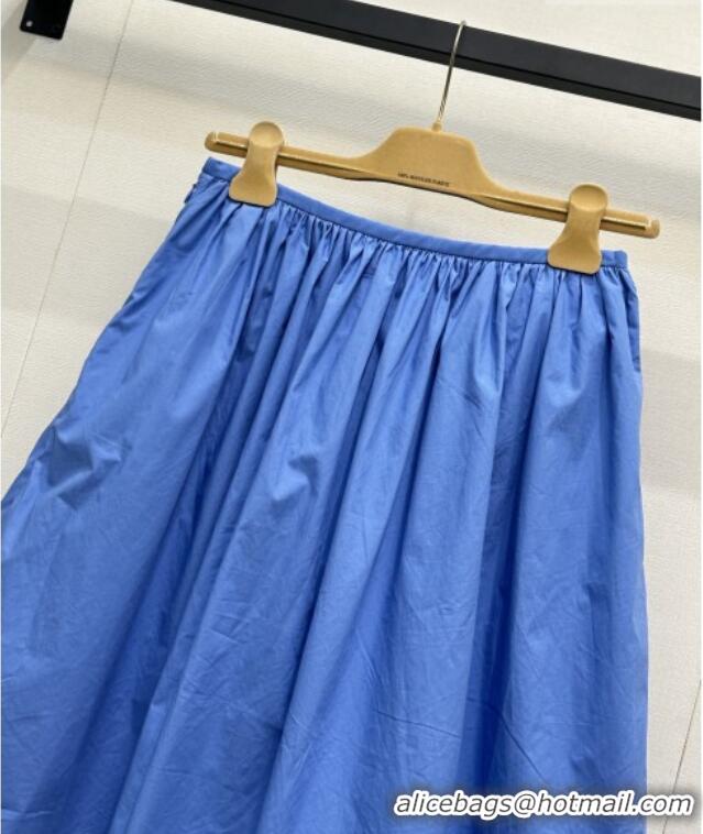 Top Grade Discount Miu Miu Pocket Skirt MM042120 Blue 2026