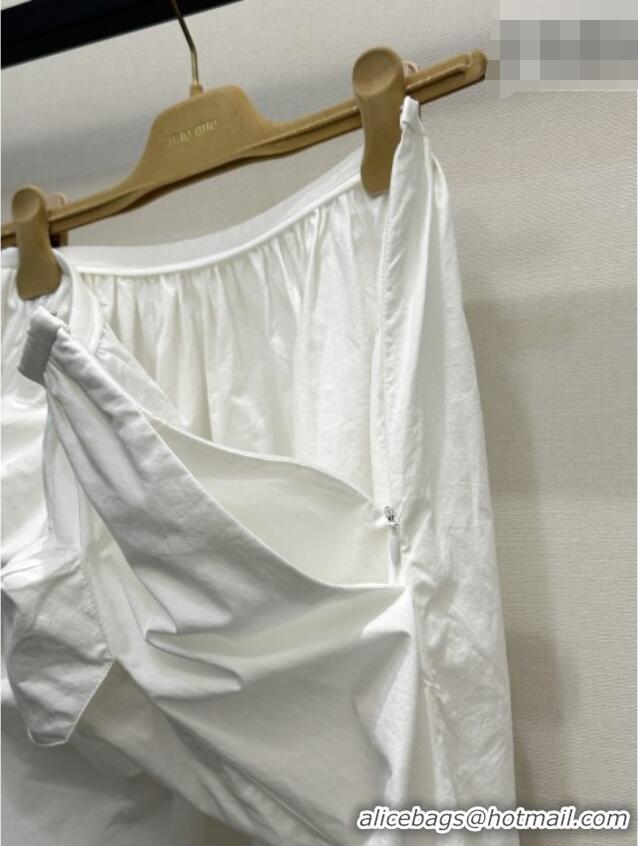 Good Quality Miu Miu Pocket Skirt MM042120 White 2026