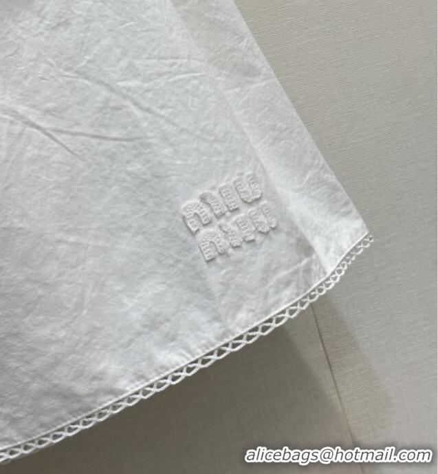 Good Quality Miu Miu Pocket Skirt MM042120 White 2026