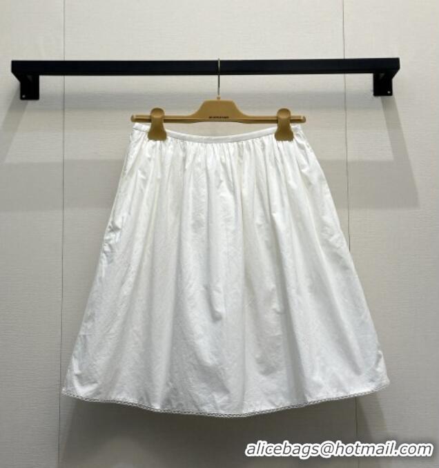 Good Quality Miu Miu Pocket Skirt MM042120 White 2026