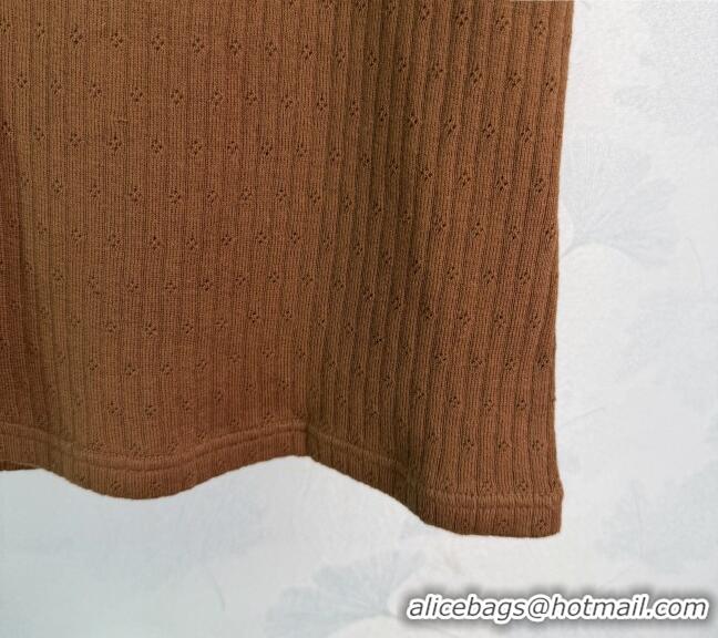 Well Crafted Miu Miu Cotton Long Vest MM042119 Brown/Black 2026