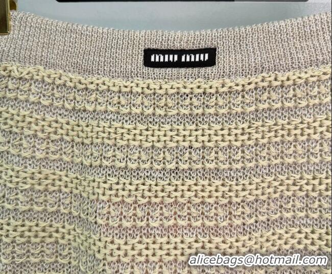 Super Quality Miu Miu Crochet Skirt MM042131 Beige/White 2026