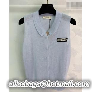 New Release Creation Miu Miu Vest MM042201 Blue 2026