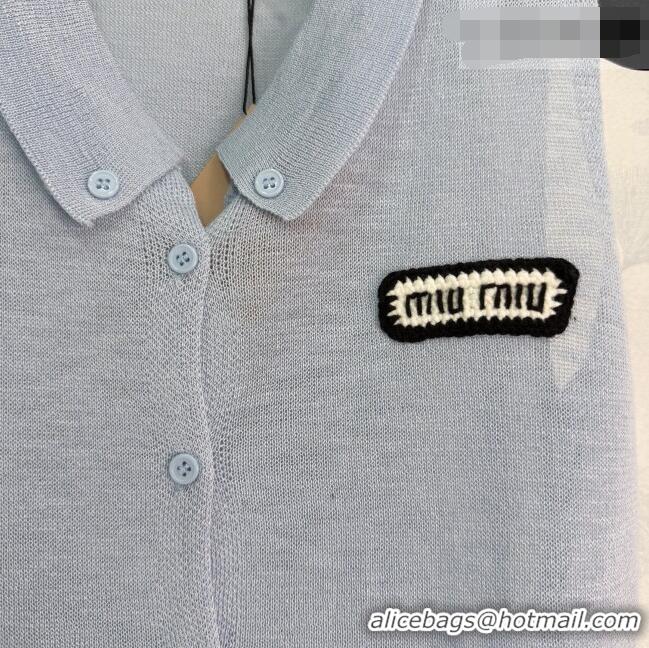 New Release Creation Miu Miu Vest MM042201 Blue 2026