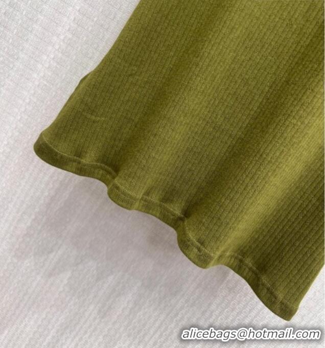 Luxury Grade Miu Miu Vest Dress MM042217 Green 2026