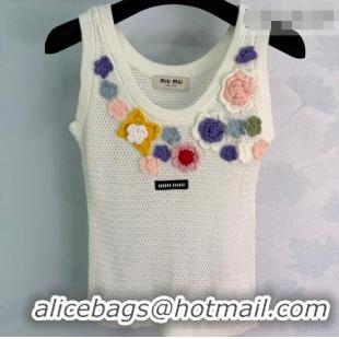 Inexpensive Miu Miu Bloom Vest MM042205 White 2026
