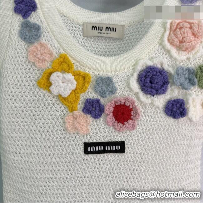 Inexpensive Miu Miu Bloom Vest MM042205 White 2026