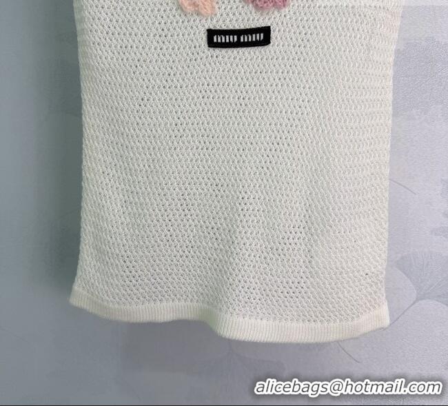 Inexpensive Miu Miu Bloom Vest MM042205 White 2026