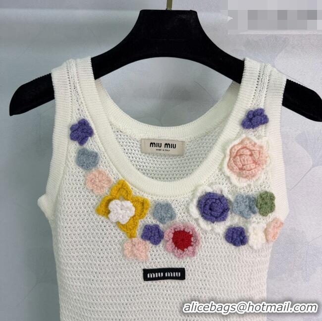 Inexpensive Miu Miu Bloom Vest MM042205 White 2026