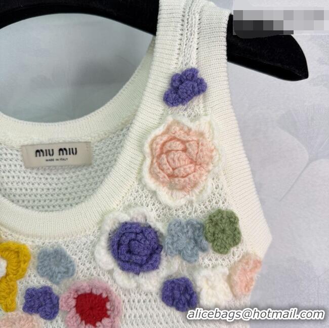 Inexpensive Miu Miu Bloom Vest MM042205 White 2026