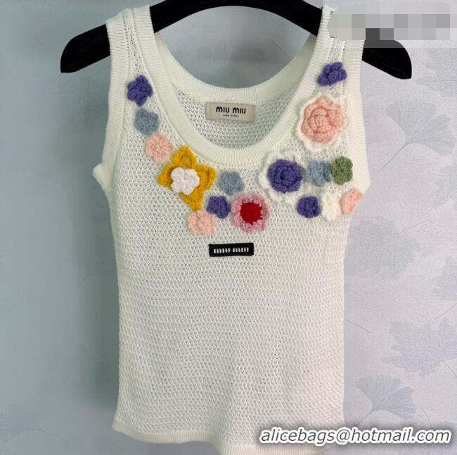 Inexpensive Miu Miu Bloom Vest MM042205 White 2026