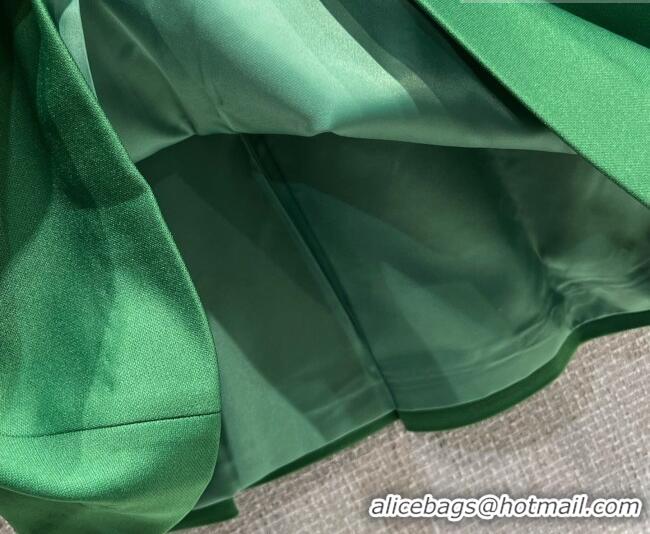 Low Price Miu Miu Cotton Mini Skirt MM042218 Green 2026