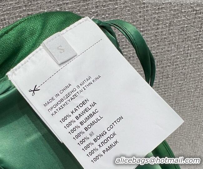 Low Price Miu Miu Cotton Mini Skirt MM042218 Green 2026
