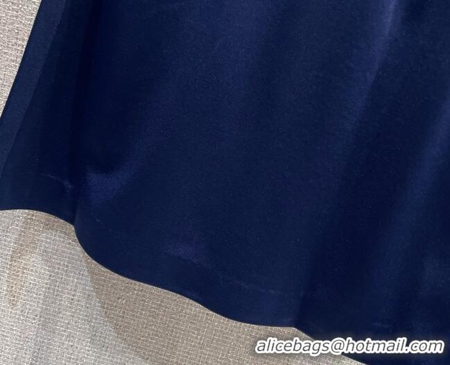Best Grade Miu Miu Cotton Mini Skirt MM042218 Blue 2026