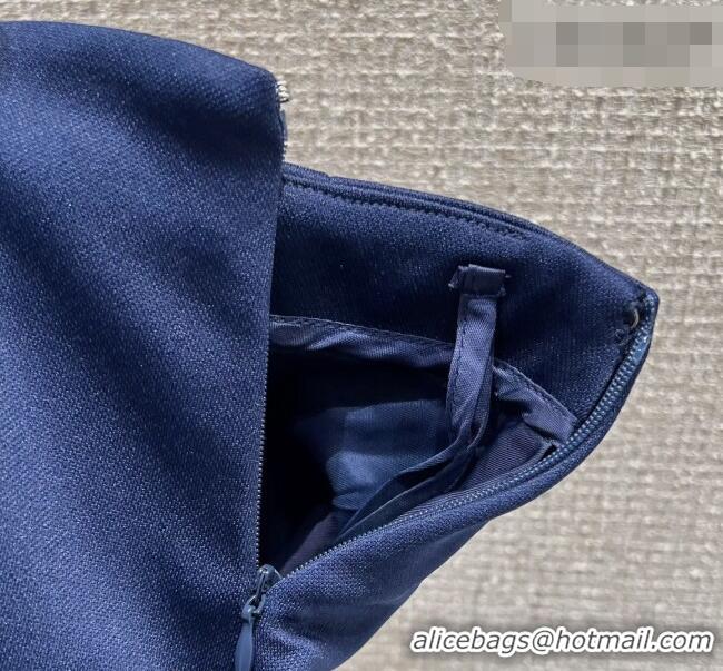Best Grade Miu Miu Cotton Mini Skirt MM042218 Blue 2026