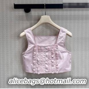 Reasonable Price Miu Miu Mini Vest MM042220 Pink 2026