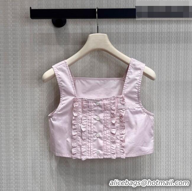 Reasonable Price Miu Miu Mini Vest MM042220 Pink 2026