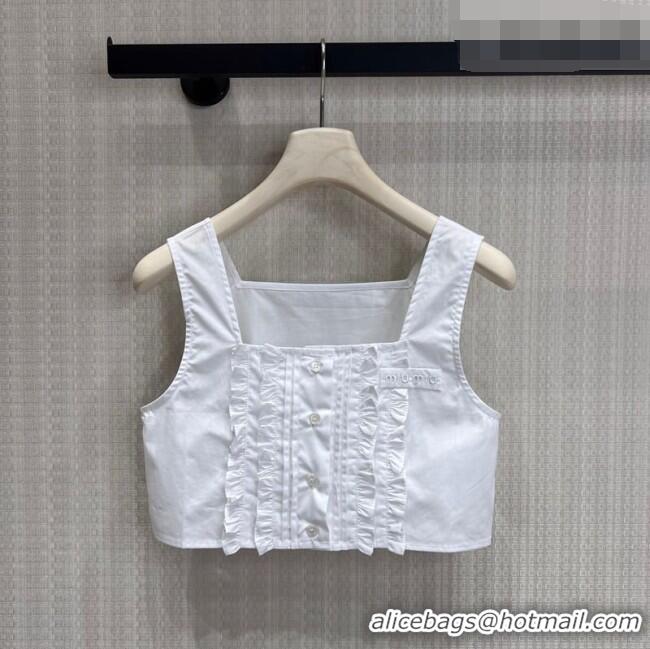 Buy New Promotional Miu Miu Mini Vest MM042220 White 2026