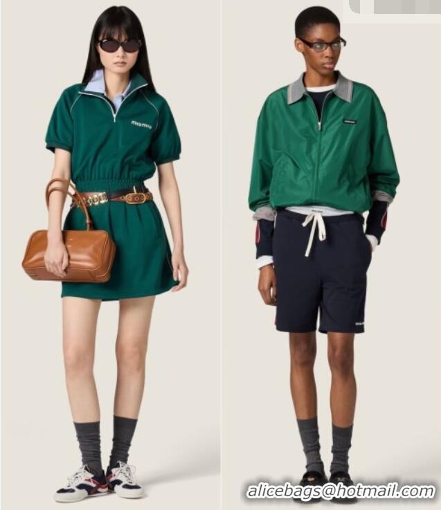 Top Design Miu Miu Cotton Dress MM042222 Green 2026