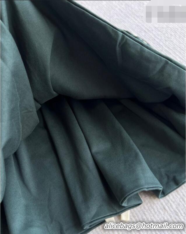 Good Taste Miu Miu Cotton Mini Skirt MM042222 Green 2026