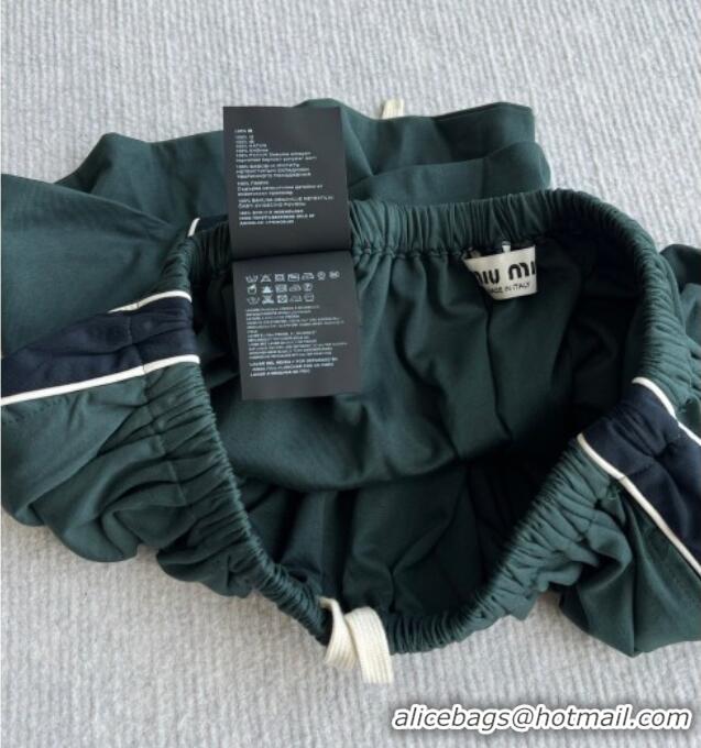 Good Taste Miu Miu Cotton Mini Skirt MM042222 Green 2026