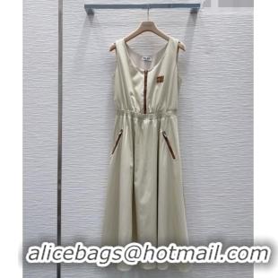 New Fashion Miu Miu Cotton Dress MM042240 Beige 2026