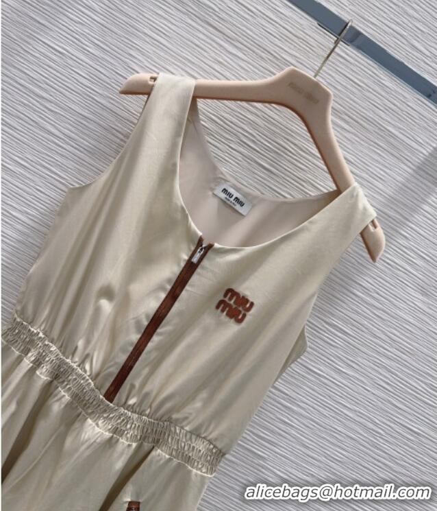 New Fashion Miu Miu Cotton Dress MM042240 Beige 2026