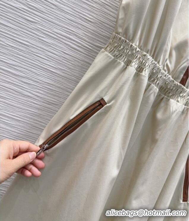 New Fashion Miu Miu Cotton Dress MM042240 Beige 2026