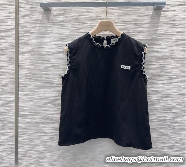 Good Quality Miu Miu Vest and Shorts Set MM042228 Black 2026