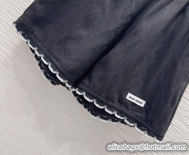 Good Quality Miu Miu Vest and Shorts Set MM042228 Black 2026