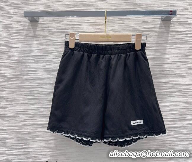 Good Quality Miu Miu Vest and Shorts Set MM042228 Black 2026