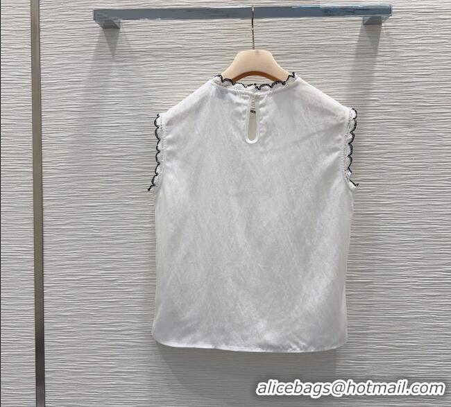 Buy Fashionable Miu Miu Vest and Shorts Set MM042228 White 2026