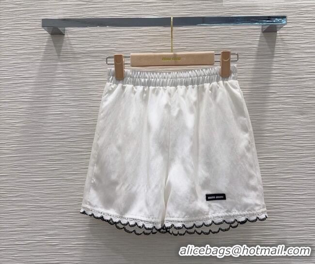 Buy Fashionable Miu Miu Vest and Shorts Set MM042228 White 2026