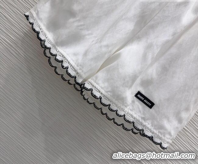Buy Fashionable Miu Miu Vest and Shorts Set MM042228 White 2026