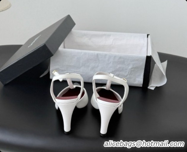Good Quality Chanel Lambskin & Patent Calfskin Slingbacks G47167 White 2026