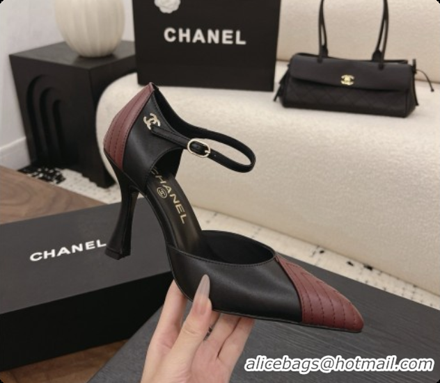 Good Product Chanel Lambskin Mary Janes G47288/G47287 Black/Burgundy 2026