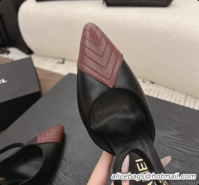 Good Product Chanel Lambskin Mary Janes G47288/G47287 Black/Burgundy 2026