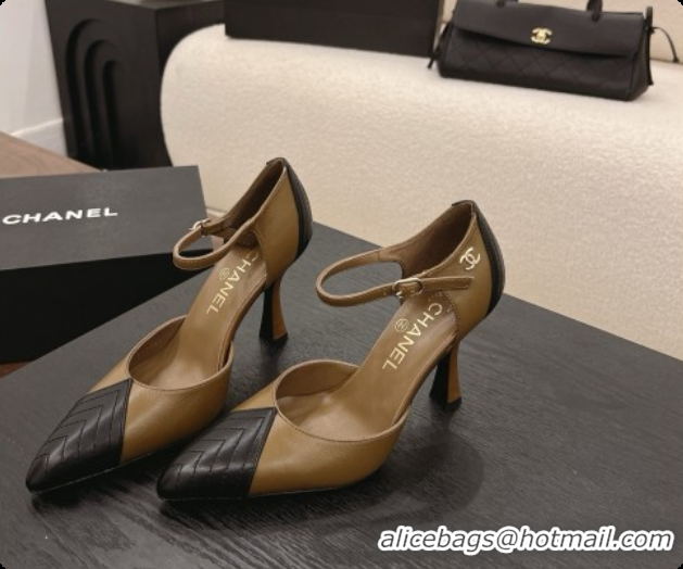 Cheap Price Chanel Lambskin Mary Janes G47288/G47287 Dark Khaki & Black 2026