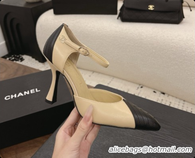 Top Grade Chanel Lambskin Mary Janes G47288/G47287 Beige/Black 2026