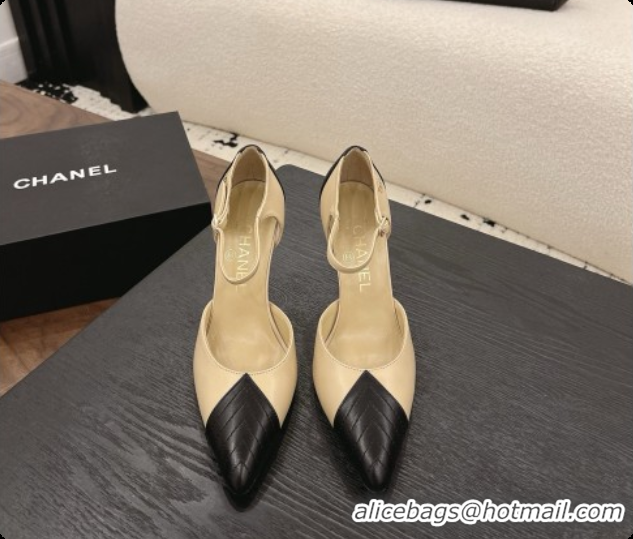 Top Grade Chanel Lambskin Mary Janes G47288/G47287 Beige/Black 2026