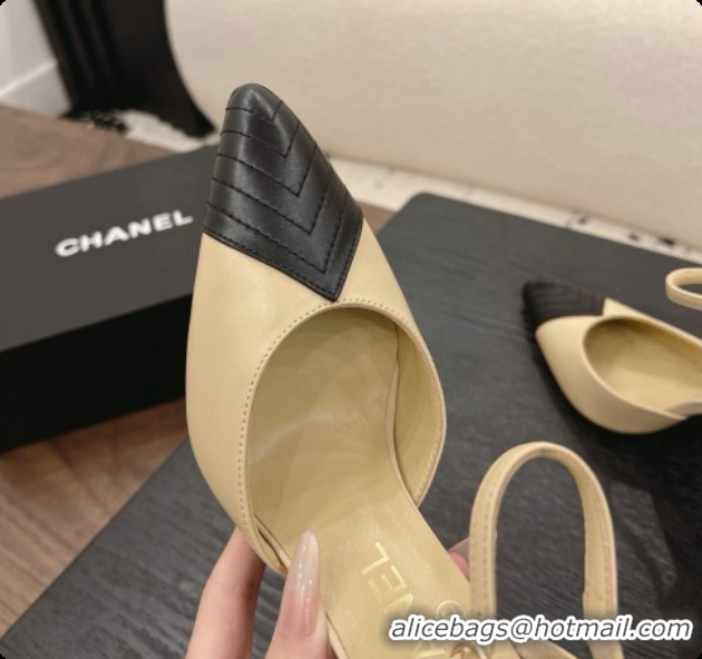 Top Grade Chanel Lambskin Mary Janes G47288/G47287 Beige/Black 2026