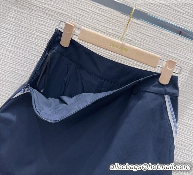 Hot Sell Cheap Miu Miu Vest and Mini Skirt Set MM042238 Blue 2026