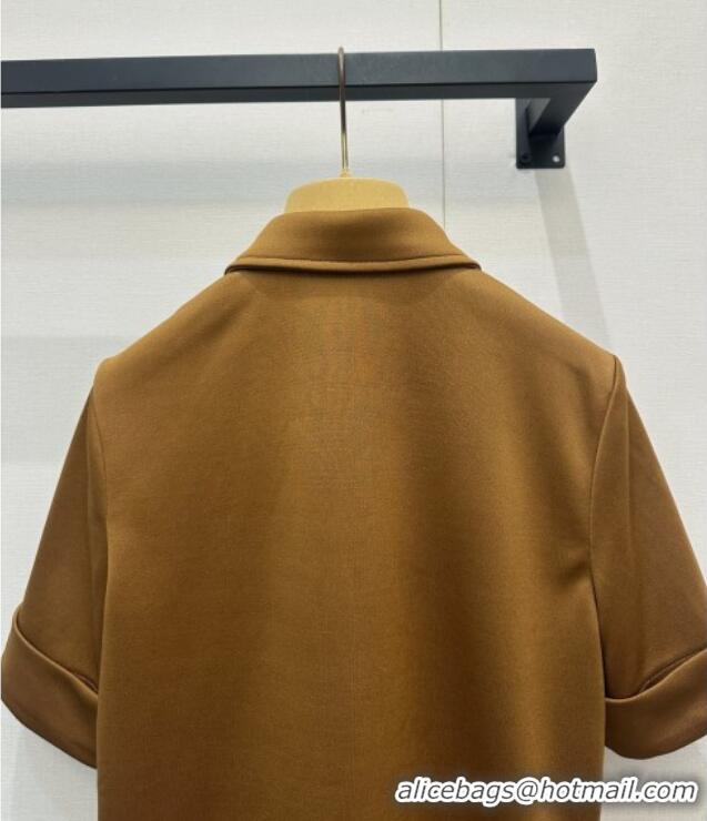 Reasonable Price Miu Miu At Work Polo Shirt MM042241 Gold 2026