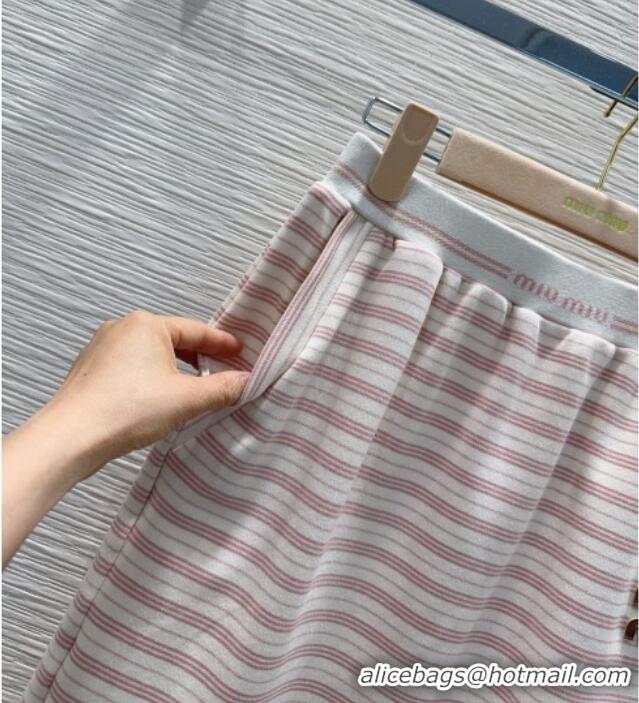 Modern Discount Miu Miu Polo Shirt and Skirt Set MM042275 Pink 2026